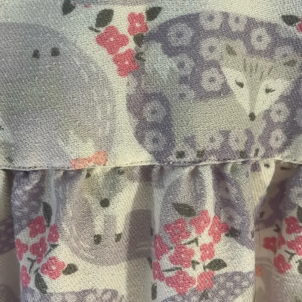 Pottery barn kids friendly fox flannel nightgown